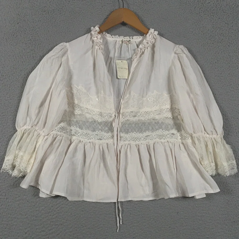 Intimately FP Forever Young Bed ATop In White Alyssum Free People NWT Small